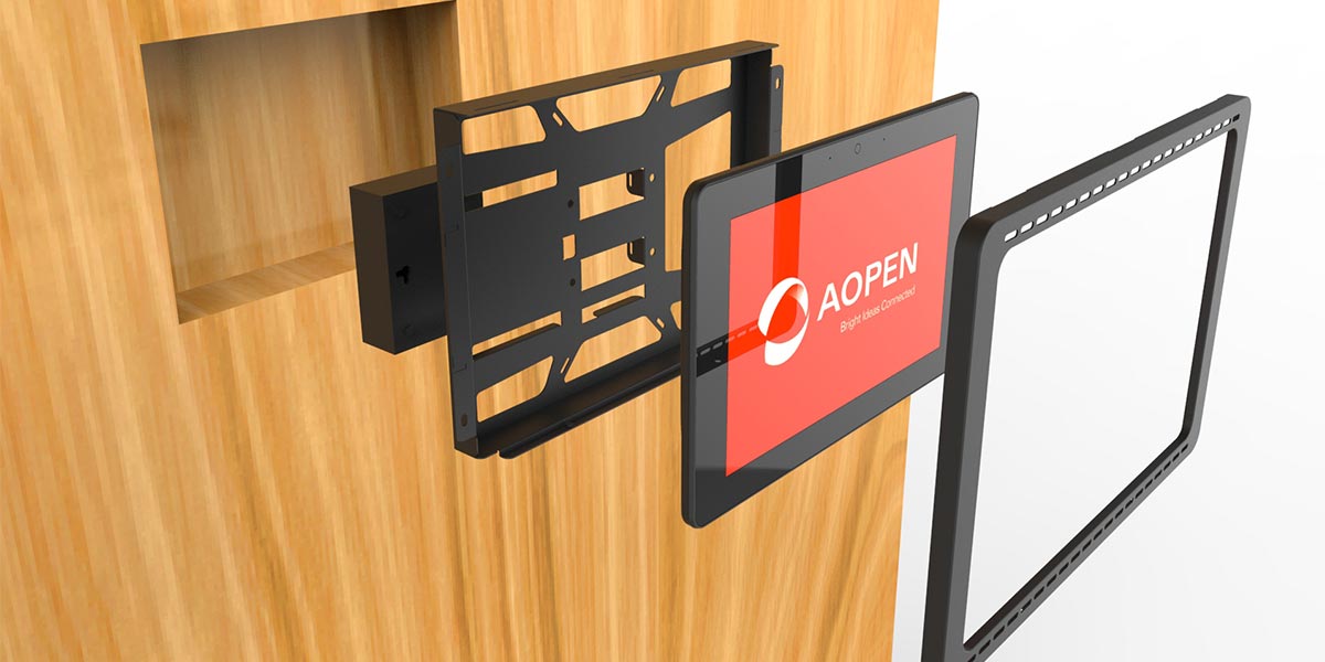 Recessed wall mount application view